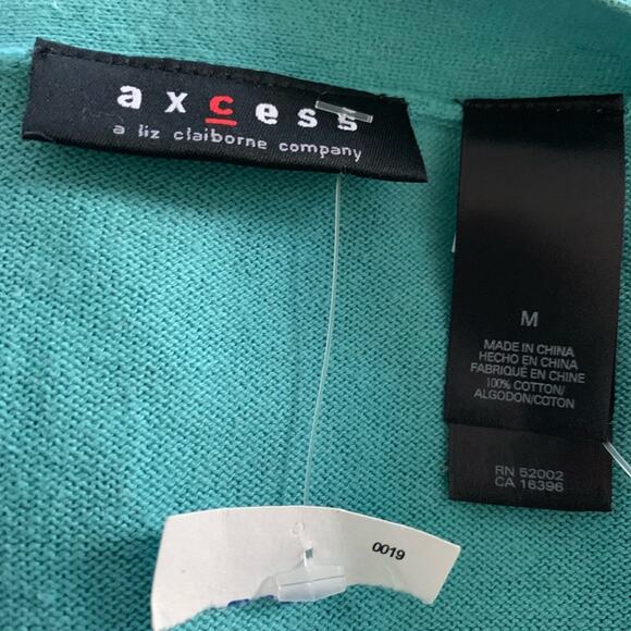 VINTAGE NWT OMBRÉ DIP DYE LONG COTTON CARDIGAN SWEATER BOHO TIE DYE - Picture 6 of 6